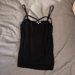 Black tank top